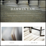 Screen shot of the Darwin Law Ltd website.