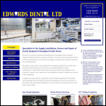 Screen shot of the Edwards Dental Ltd website.