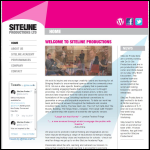 Screen shot of the Siteline Productions Ltd website.