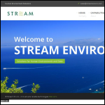 Screen shot of the Stream Environmental website.