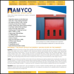 Screen shot of the Amyco Industrial Doors Ltd website.