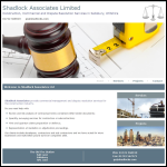 Screen shot of the Shadlock Associates Ltd website.