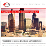 Screen shot of the Capm Ltd website.