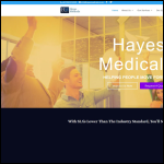 Screen shot of the Hayes Medical Consultancy Ltd website.