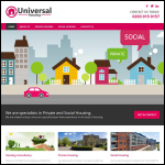Screen shot of the Universal Consultants (Projects) Ltd website.