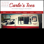 Screen shot of the Carlo's Ices & Tea Rooms Ltd website.