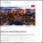 Screen shot of the Zimbali Ltd website.