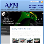 Screen shot of the Afm Consultants Ltd website.
