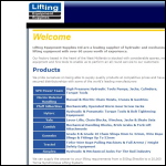 Screen shot of the Lifting Equipment Supplies Ltd website.