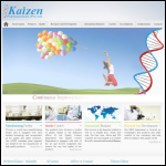 Screen shot of the Kaizen Pharma Ltd website.