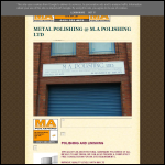 Screen shot of the MA Polishing website.
