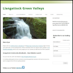 Screen shot of the Llangattock Green Valleys Community Interest Company website.