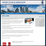 Screen shot of the Munir Tatar Ltd website.