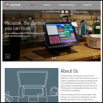 Screen shot of the Microtek (UK) Ltd website.
