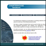 Screen shot of the Charterhouse Solutions Ltd website.