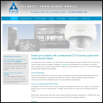 Screen shot of the Visual Security Ltd website.