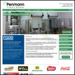Screen shot of the Penmann Climatic Systems website.