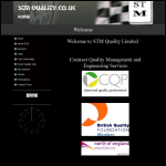 Screen shot of the STM Quality Ltd website.