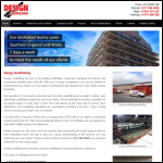 Screen shot of the Design Scaffolding Ltd website.