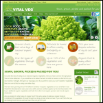 Screen shot of the Vital Veg website.