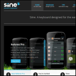 Screen shot of the Siine Ltd website.