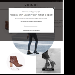 Screen shot of the Vionic Ltd website.