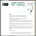 Screen shot of the Sutton Solutions (Retford) Ltd website.