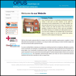 Screen shot of the Opus (South East) Ltd website.