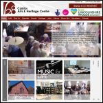 Screen shot of the Caistor Arts & Heritage Centre (Big) website.