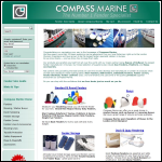 Screen shot of the Compass Marine website.