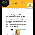 Screen shot of the Sarahbee Marketing Ltd website.