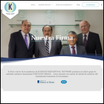 Screen shot of the Kudos Int. Ltd website.