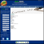 Screen shot of the Eco-care Contracts Ltd website.