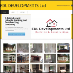 Screen shot of the Edl Developments Ltd website.
