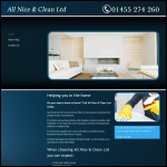 Screen shot of the All Nice & Clean Ltd website.
