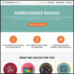 Screen shot of the Precision Badges Ltd website.