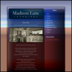 Screen shot of the Madison Lane Interiors Ltd website.