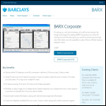 Screen shot of the Barcap Ltd website.