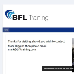 Screen shot of the Bfl Training Ltd website.