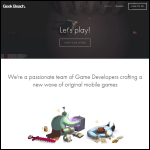 Screen shot of the Original Geek Ltd website.