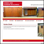 Screen shot of the Dorset Sheds Ltd website.