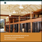 Screen shot of the Lyster Contracts Ltd website.