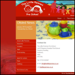 Screen shot of the The Little Pennies Pre-school website.