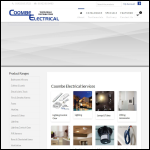 Screen shot of the Coombs Electrical Ltd website.