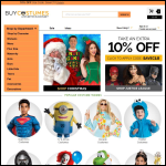 Screen shot of the Costumes to Go website.