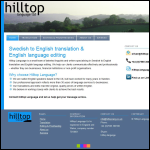 Screen shot of the Hilltop Language Ltd website.