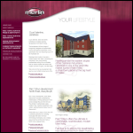 Screen shot of the Marlin Homes Ltd website.