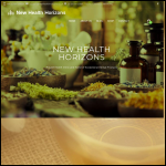 Screen shot of the New Health Horizons Ltd website.