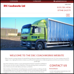 Screen shot of the Dsc Coachworks Ltd website.