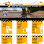 Screen shot of the Abiljo Excavator Services Ltd website.